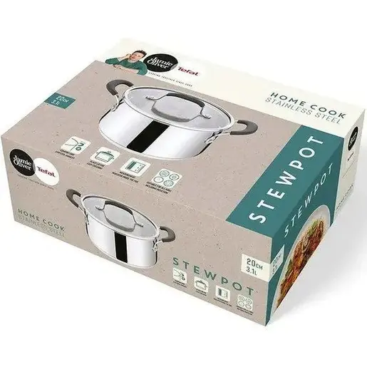 TEFAL ŠERPA SA POKLOPCEM 20cm E3184455 JAMIE OLIVER