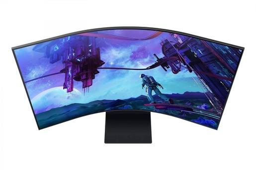 Monitor 55 SAMSUNG Odyssey Ark LS55CG970NUXDU, 4K/UHD, VA, 165Hz, 1ms, HDMIx4, USB, LAN, zakrivljeni