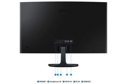 Monitor 27 SAMSUNG LS27D360GAUXEN, FHD, VA, 100Hz, 4ms, VGA, HDMI, zakrivljeni