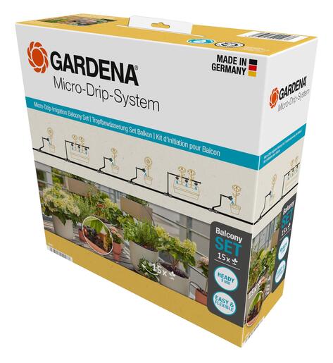 Gardena Kap po kap balkonski set za navodnjavanje 15 saksija 25m GA 13401-20