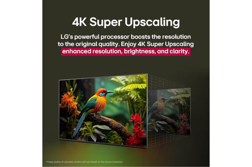 LG LED AI TV 65UA75003LA, 4K Ultra HD, WebOS Smart TV, Dynamic Tone Mapping, α7 AI Processor 4K Gen8, AI Upscaling, FILMMAKER MODE™