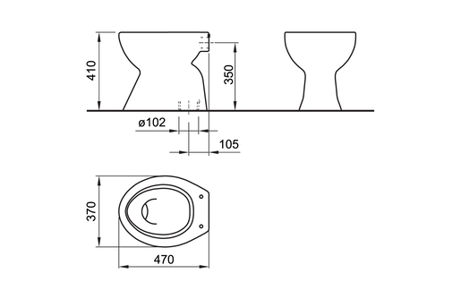 Classica wc šolja simplon