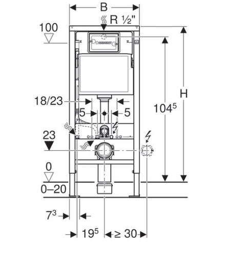 Duofix WC konzola (basic -novi tip)