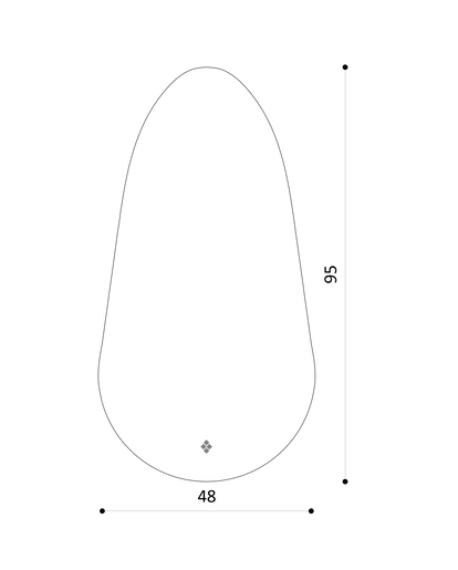 Lui LED ogledalo 50×95 cm