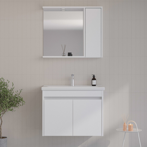 Dova 65 bela matt – set kupatilskog nameštaja