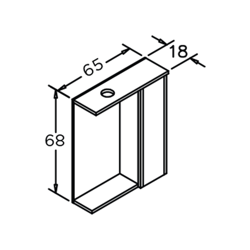 Dova 65 bela matt – set kupatilskog nameštaja