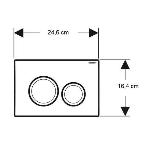 Tipka 2/2 Delta 01 bela