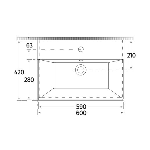 Sistema Z umivaonik 60