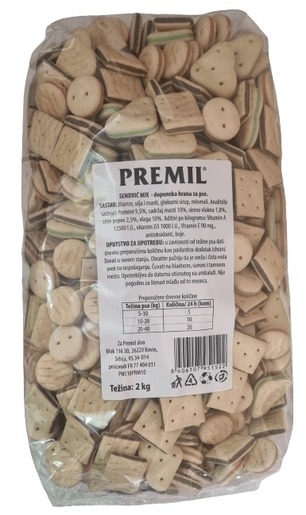 Premil Poslastice za pse Sendvič Mix 2kg