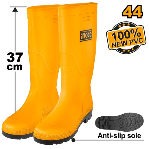 INGCO Gumene čizme žute br. 44 SSH092L