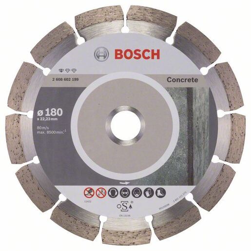 Bosch Dijamantska rezna ploča Standard for Concrete 180 x 22.23 x 10 mm 2608602199