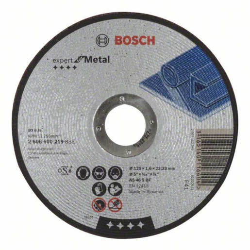 Bosch PRO Metal rezna ploča 125x1.6 mm AS 46 S BF oSa ravna 2608600219