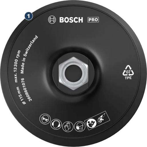 Bosch PRO nosač brusnog papira 125 mm M14 Velcro 2608601077