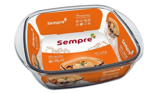 Nadir Posuda vatrostalna 2.4L, četvrtasta, Sempre NA 6513