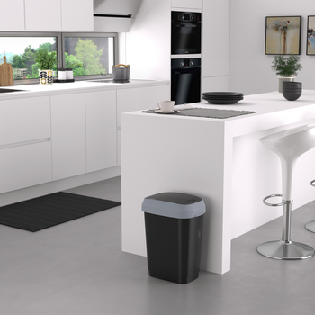 KETER Kanta za otpatke 50L sivo crna Dual  Swi