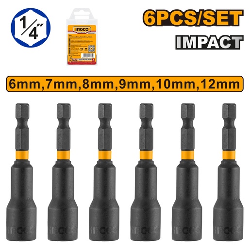 INGCO Set magnet bitova 6/1 AMN65061