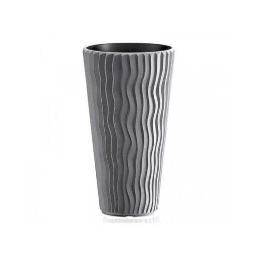 Prosperplast Saksija Sandy Slim 40X71Cm Kameno Siva PR DPSP400-405U