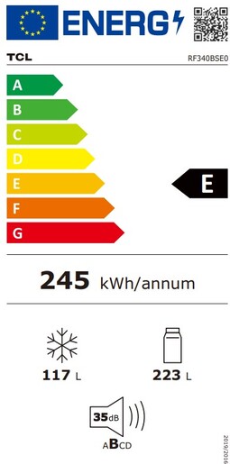 TCL kombinovani frižider RF340BSE0EE