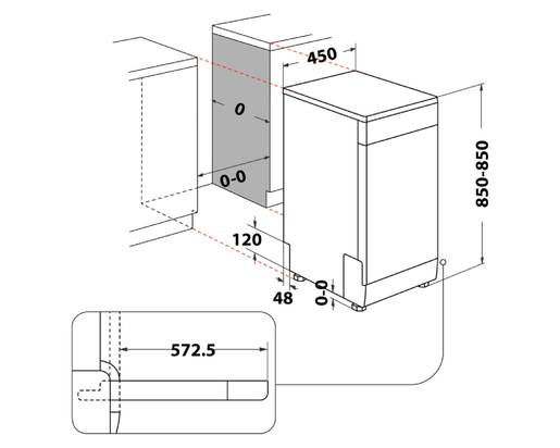 Whirlpool mašina za pranje sudova WSFO 3B23 P