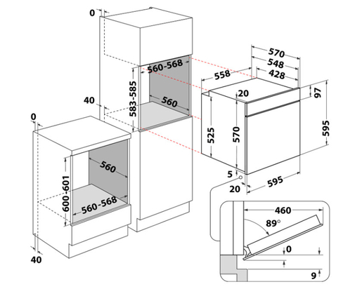 Whirlpool ugradna rerna OMSK58HU1SX