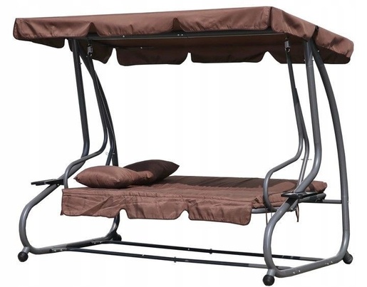 Multi Garden Baštenska ljuljaška - ležaljka 2u1 brown G2025-B BROWN