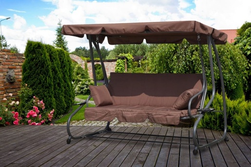 Multi Garden Baštenska ljuljaška - ležaljka 2u1 brown G2025-B BROWN