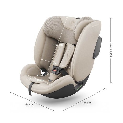 Kinderkraft auto sedište i-fix endura safe 61-150cm beige KCIFEN00BEG0000