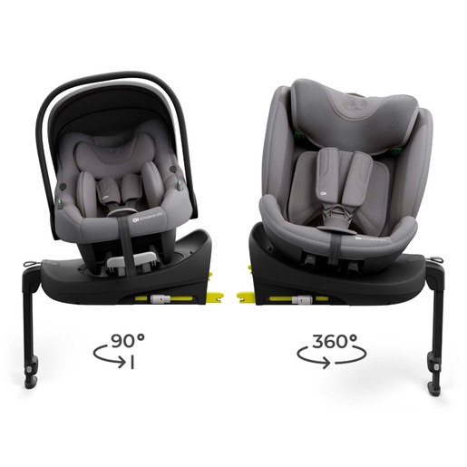 Kinderkraft set auto sedišta i-lite i-fix endura safe sa isofix bazom grey KCENSA00GRY3000