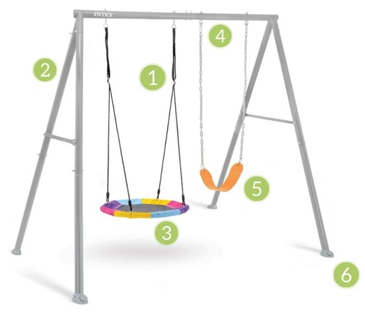 INTEX Dvostruka baštenska ljuljaška intex 44126 44126