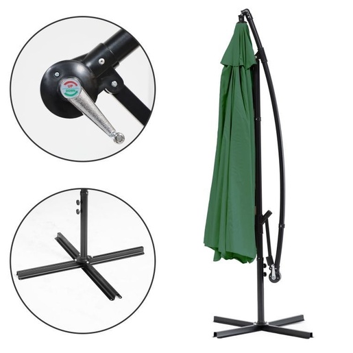 Multi Garden Veliki 3m suncobran green XS-UMS021 GREEN