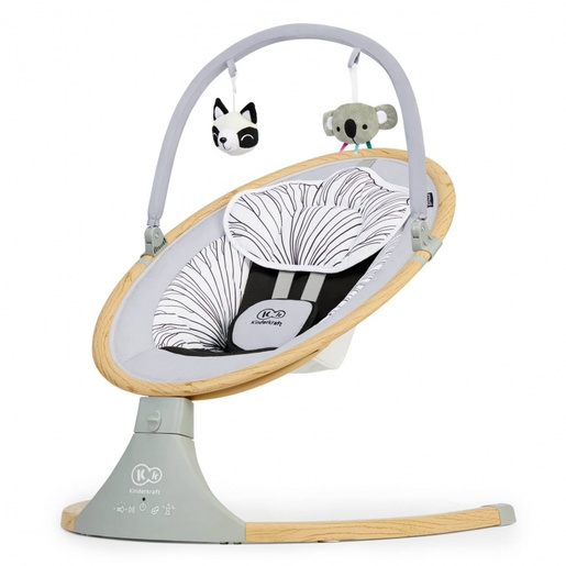Kinderkraft stolica za ljuljanje lumi wooden KBLUMI00GRY0000