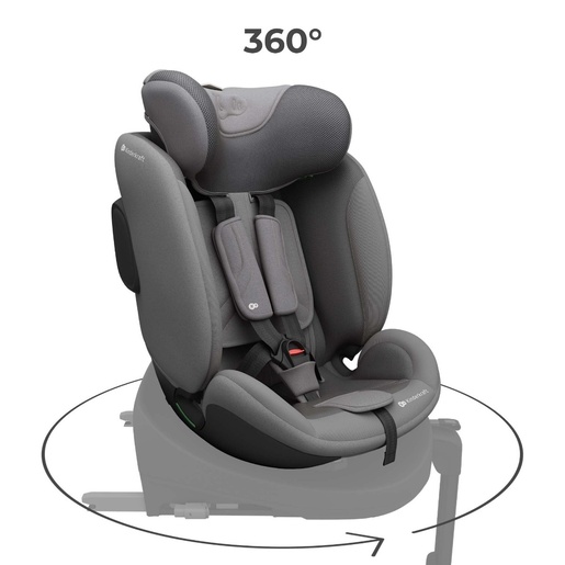 Kinderkraft auto sedište i-fix endura safe 61-150cm grey KCIFEN00GRY0000