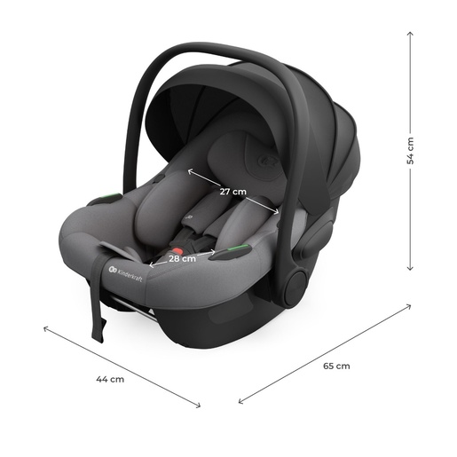 Kinderkraft auto sedište i-lite 40-87cm cool grey KCILIT00GRY0000