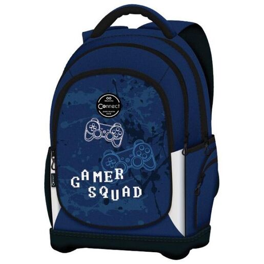 Connect Ranac đački anatomski lagan Gamer Squad Connect 40223 tamno plavi-crni
