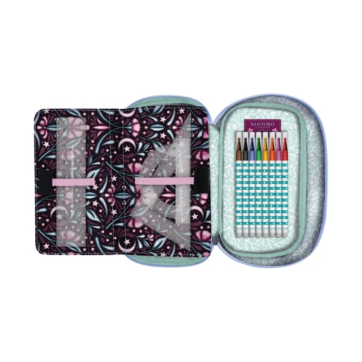 Santoro Pernica puna ovalna 1zip 1preklop Little Mushroom Gorjuss 1046GJ23