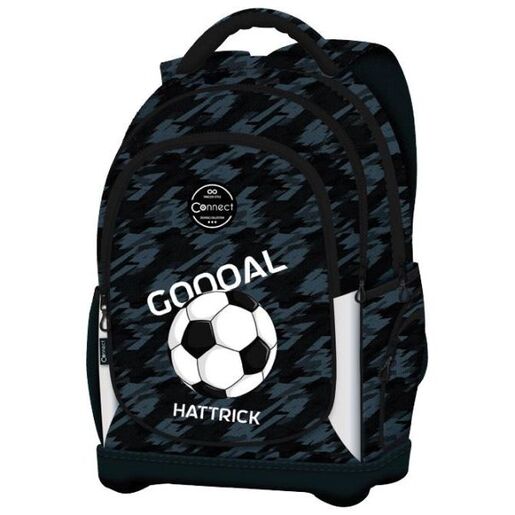Connect Ranac đački anatomski lagan Hattrick Connect 40224 crno-sivi