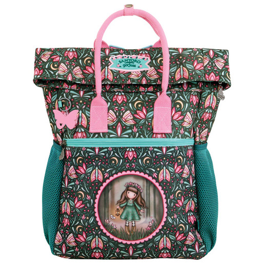 Santoro Ranac đački Roll top 1zip 1džep Woodland Wildflower Gorjuss 1329GJ04