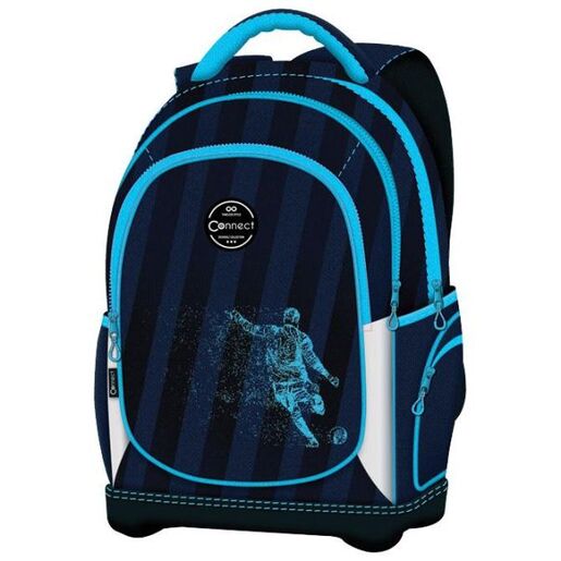 Connect Ranac đački anatomski lagan Football Player Connect 40225 tamno plavi-plavi