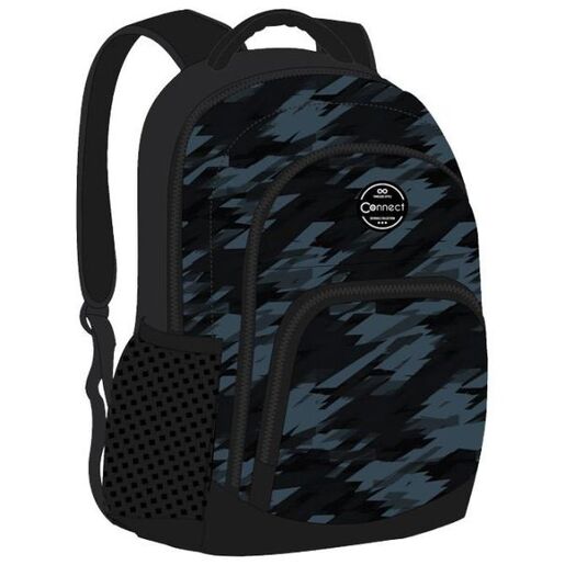 Connect Ranac đački Monochrome Mesh Cool Connect 39206 crno-sivi