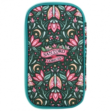 Santoro Pernica puna ovalna 1zip 1preklop Woodland Wildflower Gorjuss 1046GJ24