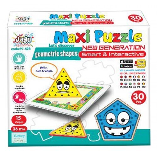 Jagu slagalica Maxi geometrijski oblici 30 kom