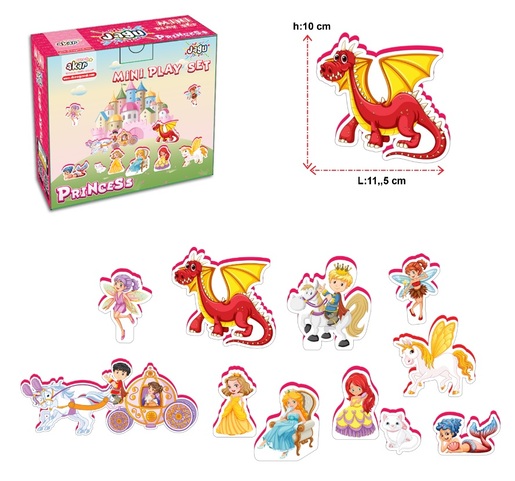 Jagu figure od sunđera Mini princess 18 kom