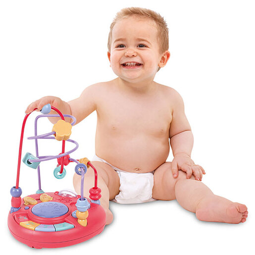 Bebi zvečka spirala sa perlicama