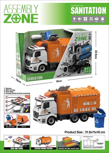 Truck Kamion đubretarac sa svetlom i zvukom