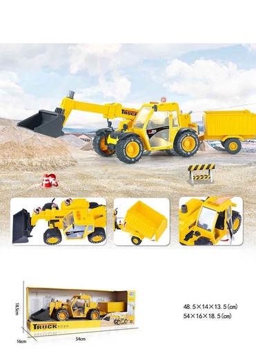 Truck Bager sa teleskopik utovarivačem i prikolicom