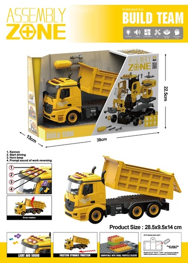 Truck Kamion kiper sa svetlom i zvukom