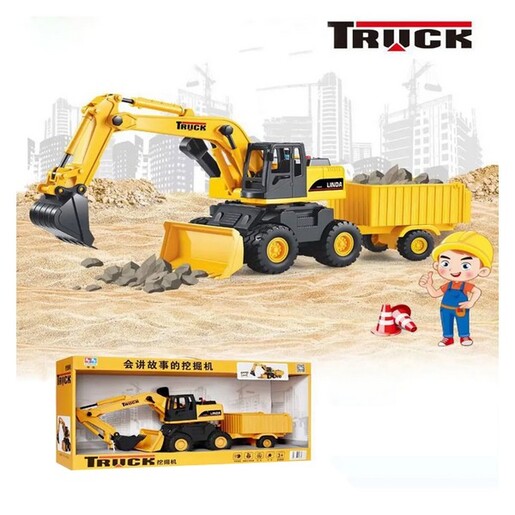 Truck Bager utovarivač sa prikolicom