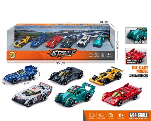 Formule 1:64 - Set 6 metalnih autića