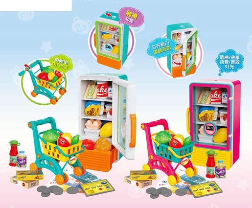 Kolica za supermarket  i frižider sa voćkicama