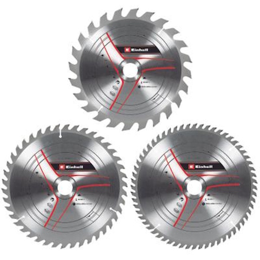 Einhell Set reznih listova 3 kom 254x30 T24/42/60, Pribor za stacionarne testere TE-TS 2025 UF, TE-CC 2025 UF, TE-SM 2534 Dual, TC-SM 2534 Dual, TC-MS 2513 T, TC-TS 2025/1 U and TC-MS 2513 L